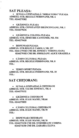 Adrese si Telefoane Utile 002